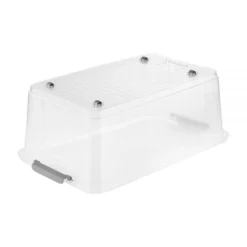 Keeeper Boite Avec Couvercle Clips Et Roulettes 37 Ou 56 Litres 7 Keeeper Boite Avec Couvercle Clips Et Roulettes 37 Ou 56 Litres -Outils De Stockage boite transparente avec roulettes 56 litres 3