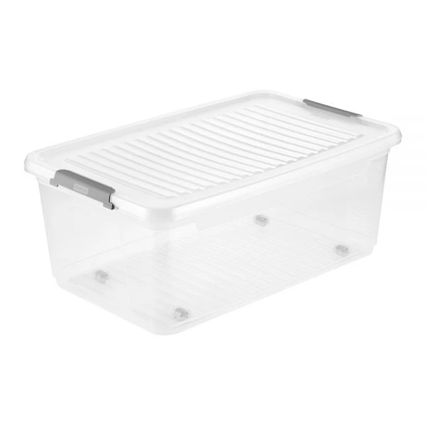 Keeeper Boite Avec Couvercle Clips Et Roulettes 37 Ou 56 Litres 1 Keeeper Boite Avec Couvercle Clips Et Roulettes 37 Ou 56 Litres