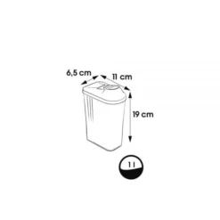 Keeeper Boîte Verseuse 1 Litre Pour Sucre Ou Farine -Outils De Stockage boite verseuse 1 l sucre farine paola keeeper 2