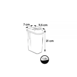 Keeeper Boîte Verseuse 1,5 Litre Pour Sucre Ou Farine 7 Keeeper Boîte Verseuse 1,5 Litre Pour Sucre Ou Farine -Outils De Stockage boite verseuse 15 l sucre farine paola keeeper 2