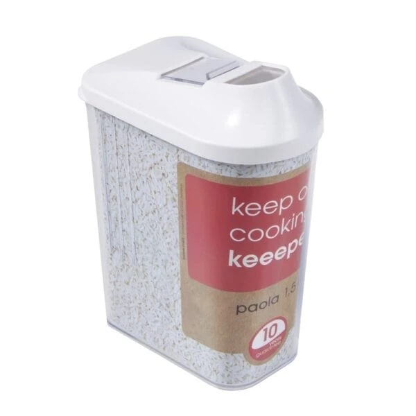 Keeeper Boîte Verseuse 1,5 Litre Pour Sucre Ou Farine 1 Keeeper Boîte Verseuse 1,5 Litre Pour Sucre Ou Farine