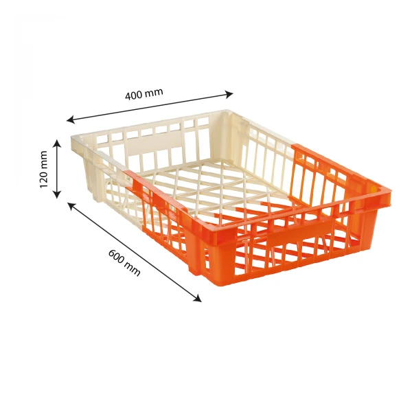 Caisse à Viennoiseries Bicolore 20 L -ivoire/orange 2 Caisse à Viennoiseries Bicolore 20 L -ivoire/orange – Image 2