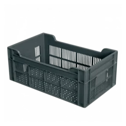 Caisse Ajourée 500 X 300 X 200 Mm 20 L - Gris