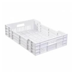 Caisse Ajourée 600 X 400 X 135 Mm 25 L - Blanc