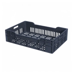 Caisse Ajourée 600 X 400 X 135 Mm 25 L - Gris