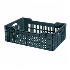 Caisse Ajourée 600 X 400 X 200 Mm 40 L - Gris