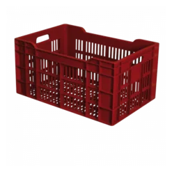 Caisse Ajourée 600 X 400 X 300 Mm 60 L - Brique