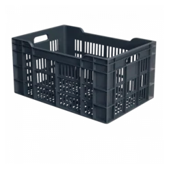 Caisse Ajourée 600 X 400 X 300 Mm 60 L - Gris