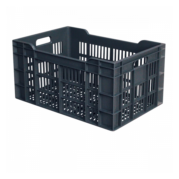 Caisse Ajourée 600 X 400 X 300 Mm 60 L - Gris 1 Caisse Ajourée 600 X 400 X 300 Mm 60 L - Gris