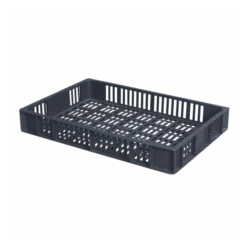 Caisse Ajourée 600 X 400 X 90 Mm 15 L - Gris