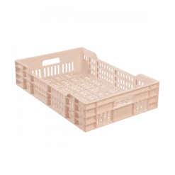 Caisse Ajourée Avec Poignées Empilable 600 X 400 25 L - Rose