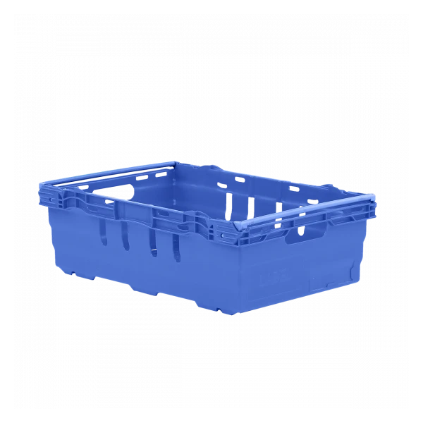 Caisse Ajourée Emboîtable, Empilable Sur Barres 600 X 400 X 199 Mm - 35 L – Bleu 1 Caisse Ajourée Emboîtable, Empilable Sur Barres 600 X 400 X 199 Mm - 35 L – Bleu