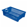 Caisse Ajourée Empilable Emboîtable 600 X 380 X 155 Mm 28 L - Bleu