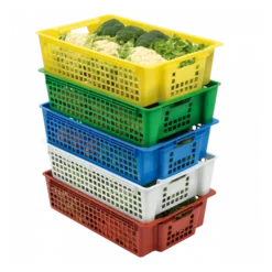 Caisse Ajourée Empilable Emboîtable 600 X 380 X 155 Mm 28 L - Vert -Outils De Stockage caisse ajouree empilable emboitable 600 x 380 x 155 mm 28 l vert 2