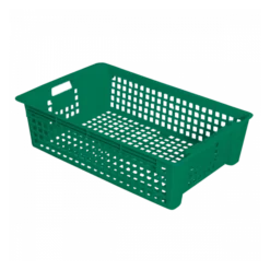 Caisse Ajourée Empilable Emboîtable 600 X 380 X 155 Mm 28 L - Vert
