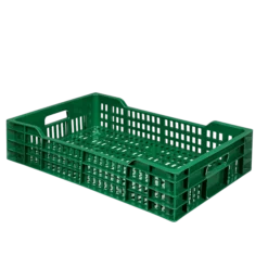 Caisse Alimentaire Ajourée Empilable 25 Litres En Plastique Recyclé