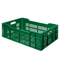 Caisse Alimentaire Ajourée Empilable 40 Litres En Plastique Recyclé