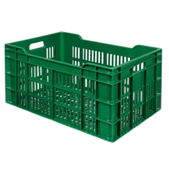 Caisse Alimentaire Ajourée Empilable 60 Litres En Plastique Recyclé