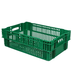 Caisse Alimentaire Ajourée Empilable Emboitable 37 Litres En Plastique Recyclé