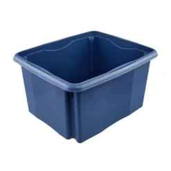 Keeeper Bac De Rangement Bleu En Plastique Recyclé 24 Litres