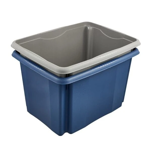 Keeeper Bac De Rangement Bleu En Plastique Recyclé 30 Litres 5 Keeeper Bac De Rangement Bleu En Plastique Recyclé 30 Litres – Image 5