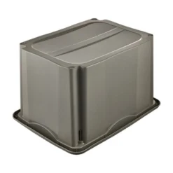 Keeeper Bac De Rangement Gris En Plastique Recyclé 30 Litres -Outils De Stockage caisse de rangement 30 l gris plastique recycle emil keeeper 5