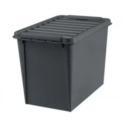 Caisse De Rangement Avec Couvercle En Plastique Recyclé 61 Litres