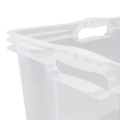 Keeeper Caisse Plastique Solide Transparente 24 Litres -Outils De Stockage caisse de rangement naturel 24 l solide franz keeeper 2