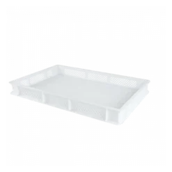 Caisse Finement Ajourée 600 X 400 X 70 Mm 12 L - Blanc