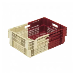 Caisse Liaison Froide Bicolore 35 L- Bordeaux/ivoire