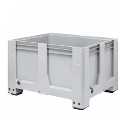 Caisse Palette 1000 X 1200 X 760 Mm 610 L Avec 4 Pieds - Gris