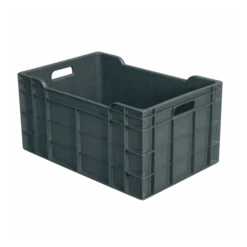 Caisse Pleine 600 X 400 X 300 Mm 60 L - Gris