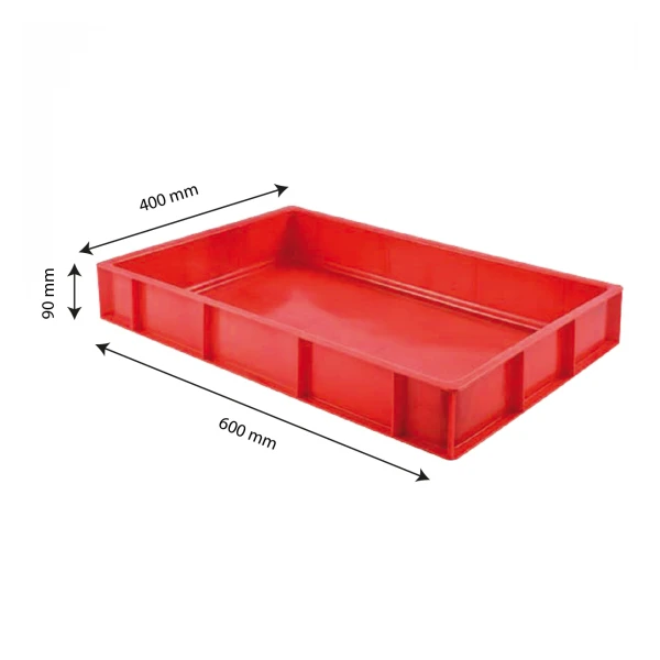 Caisse Pleine 600 X 400 X 90 Mm 15 L - Rouge 3 Caisse Pleine 600 X 400 X 90 Mm 15 L - Rouge – Image 3