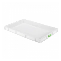 Caisse Pleine Biosourcée 600 X 400 X 55 Mm 9 L - Blanc