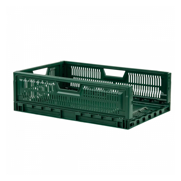 Caisse Pliable Empilable 600 X 400 X 190 Mm 36 L - Vert 2 Caisse Pliable Empilable 600 X 400 X 190 Mm 36 L - Vert – Image 2