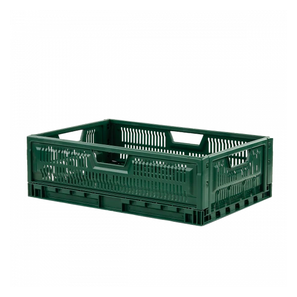 Caisse Pliable Empilable 600 X 400 X 190 Mm 36 L - Vert 1 Caisse Pliable Empilable 600 X 400 X 190 Mm 36 L - Vert
