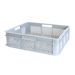 Caisse Renforcée Ajourée Avec Poignées Empilable 11L - 400 X 350 X 110 Gris