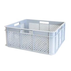 Caisse Renforcée Ajourée Avec Poignées Empilable 18L - 400 X 350 X 160 Gris