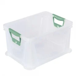 Keeeper Caisse Plastique Empilable Translucide 20 Litres