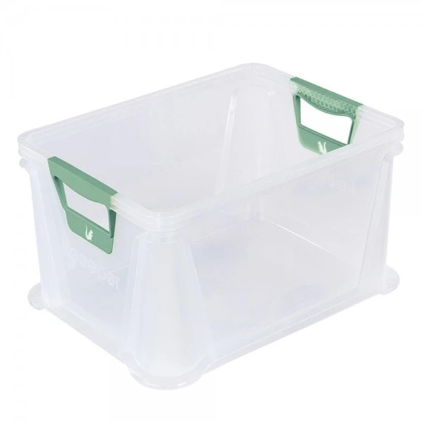 Keeeper Caisse Plastique Empilable Translucide 20 Litres 1 Keeeper Caisse Plastique Empilable Translucide 20 Litres