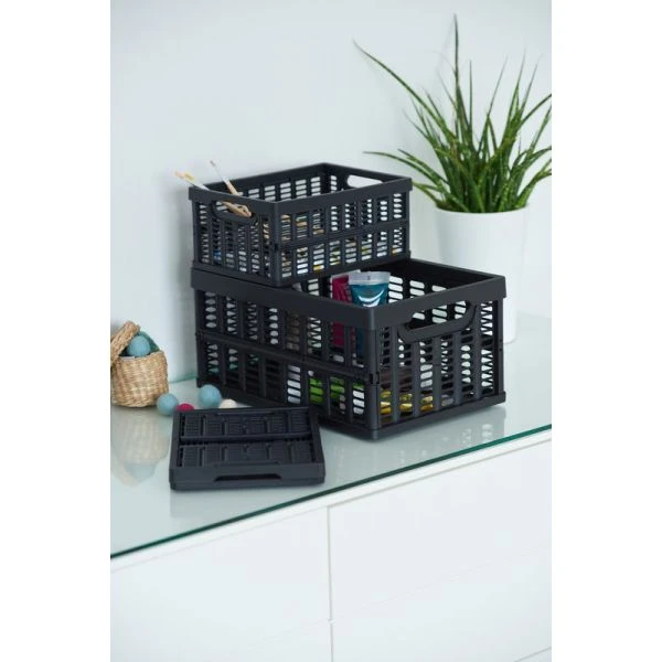 Casier Pliant En Plastique Recyclé 11,5 Litres 4 Casier Pliant En Plastique Recyclé 11,5 Litres – Image 4