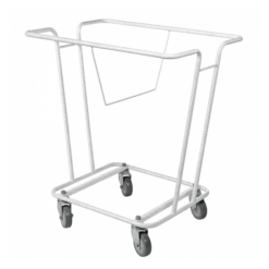 Chariot Acier Epoxy Pour Corbeilles à Linge