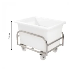 Chariot Inox Pour Bac Grand Volume 220 L -Outils De Stockage chariot inox pour bac grand volume 220 l 2