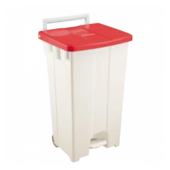 Collecteur à Pédale 100 L - Couvercle Rouge