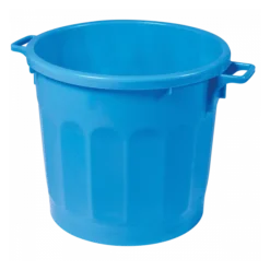 Conteneur Alimentaire Rond HACCP 75 L - Bleu