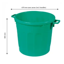 Conteneur Alimentaire Rond HACCP 75 L - Vert 5 Conteneur Alimentaire Rond HACCP 75 L - Vert -Outils De Stockage conteneur alimentaire rond haccp 75 l vert 2