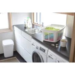 Corbeille à Linge Solide Avec Fentes 30 Litres -Outils De Stockage corbeille a linge solide avec fentes 30 litres 2