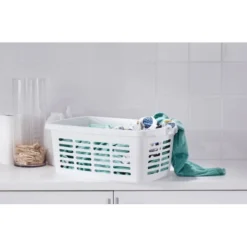 Corbeille à Linge Solide Avec Fentes 30 Litres -Outils De Stockage corbeille a linge solide avec fentes 30 litres 3