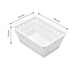 Corbeille à Pain - Blanc -Outils De Stockage corbeille a pain blanc 2