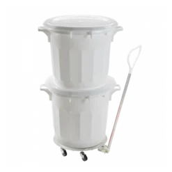 Couvercle Avec Poignée Pour Conteneur Alimentaire Rond HACCP 50 L - Blanc -Outils De Stockage couvercle avec poignee pour conteneur alimentaire rond haccp 50 l blanc 2